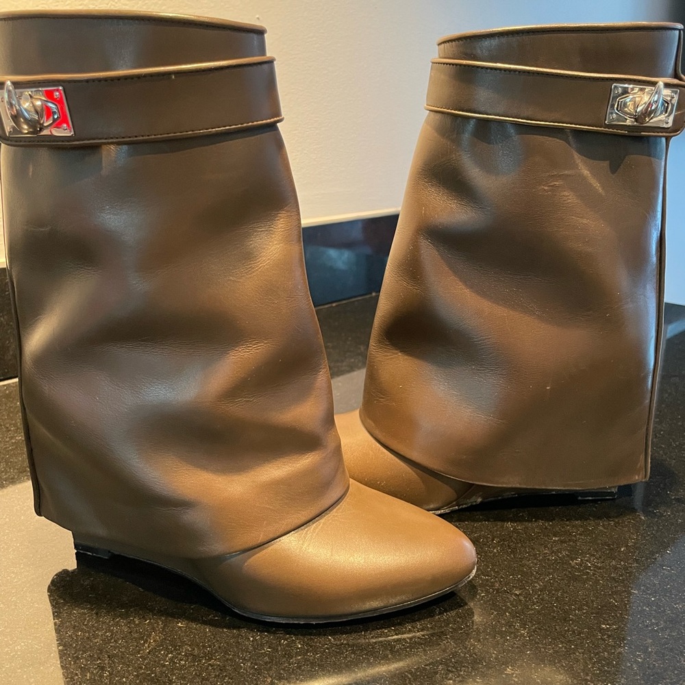 Givenchy shark-lock mid-calf boot